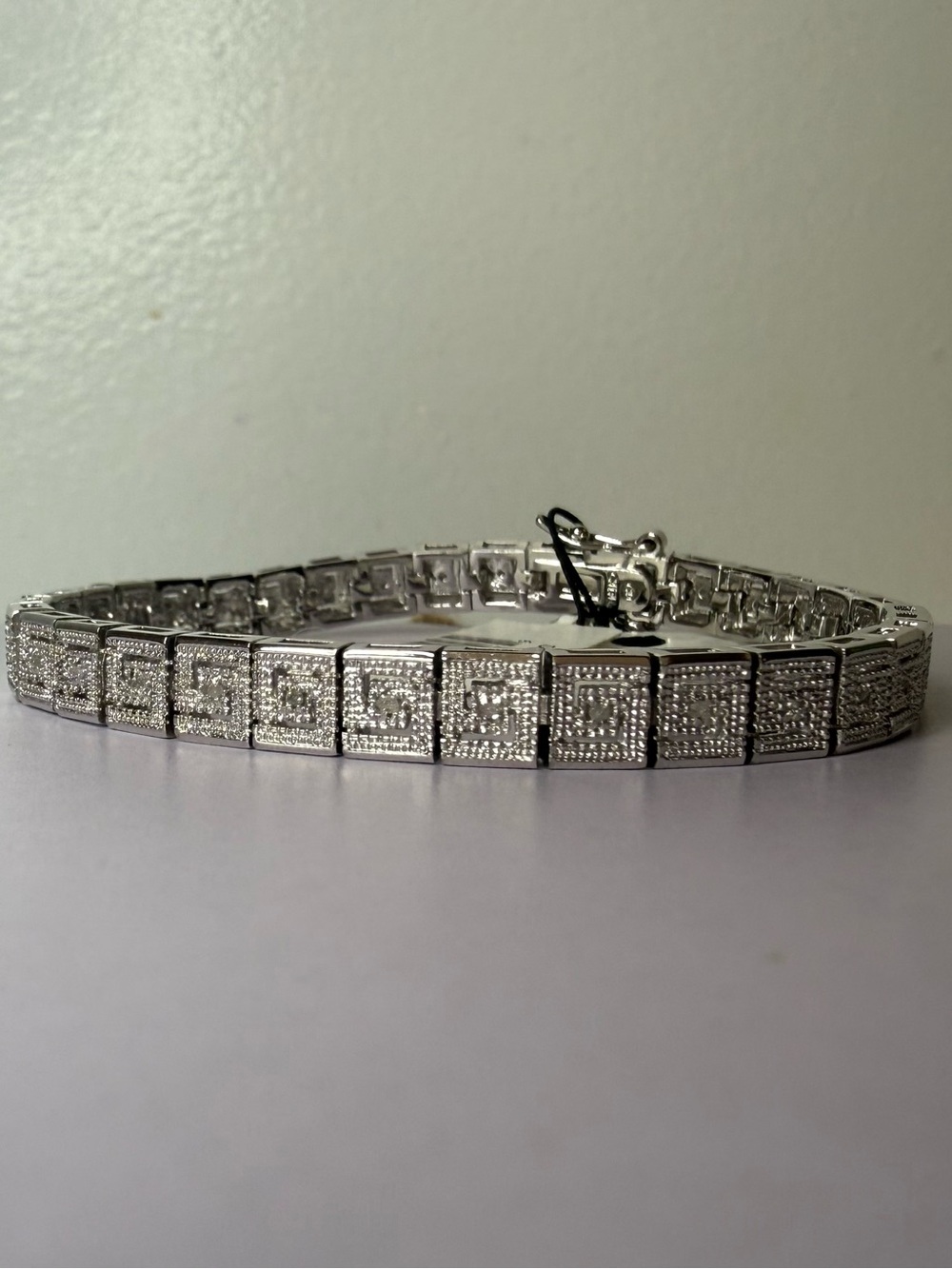 Genuine Diamond Baguette Tennis
Bracelet 1/4 CTTW Style BBB1603 Silver-Tone